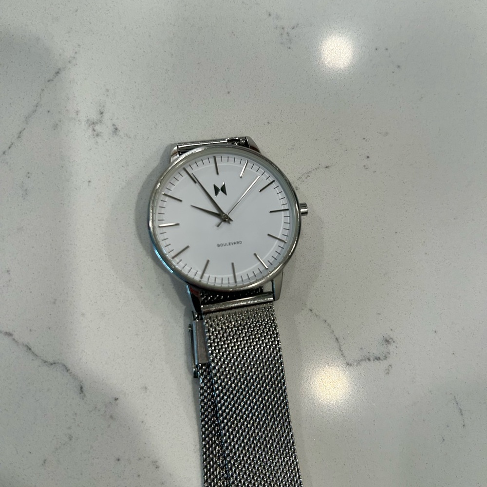 MVMT Silver Mesh Strap Watch